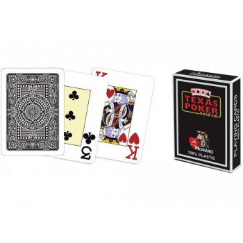 Modiano Texas Poker Hold Em žaidimo kortos (juodos)